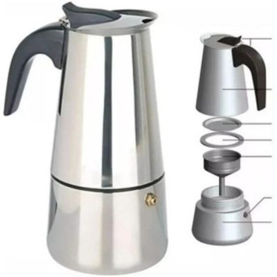 Cafeteira Italiana Em Inox  9 Xícaras - INOX