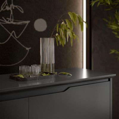 Buffet 2 Portas Flow Preto