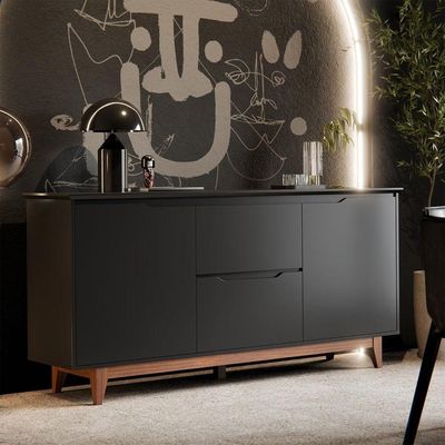 Buffet 2 Portas Flow Preto