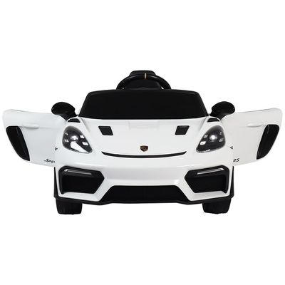 Carro Elétrico Infantil Porsche Spyder 718 RS 12V Branco Bel Único / 12V