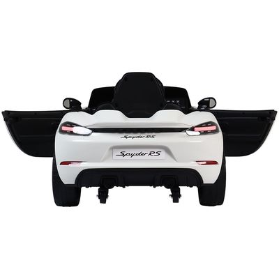 Carro Elétrico Infantil Porsche Spyder 718 RS 12V Branco Bel Único / 12V