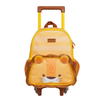 Mochila Infantil de Rodinhas Pets Leão Baby Laranja U / Laranja