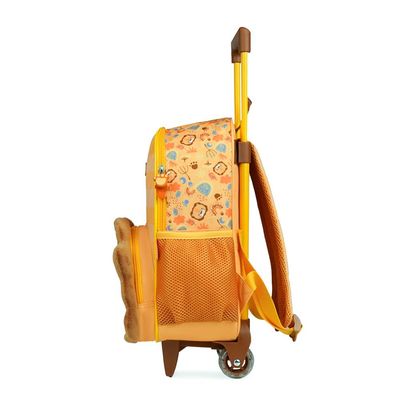 Mochila Infantil de Rodinhas Pets Leão Baby Laranja U / Laranja