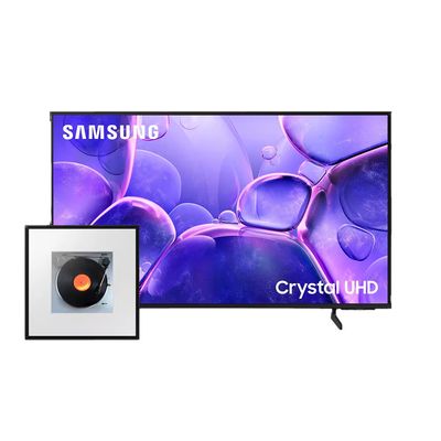 Combo TV 75 U8600F 4K + Music Frame HW-LS60D Samsung Preto / Bivolt