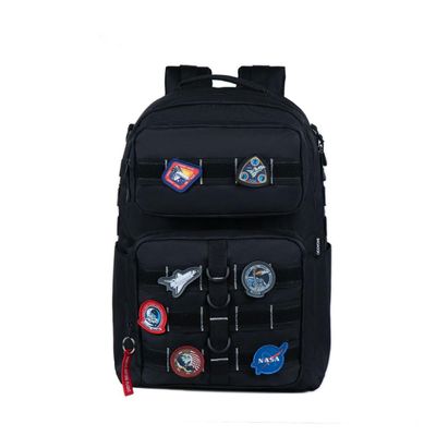 Mochila Escolar Masculina Espacial Nasa Preta U / Preto