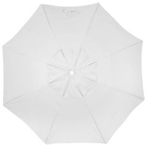 Guarda-Sol Caioba em Bagum e Haste de Madeira 2,40m Branco Bel