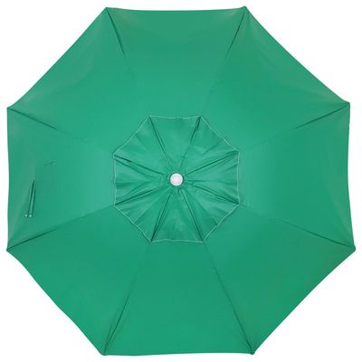 Guarda-Sol Caioba em Bagum e Haste de Madeira 2,40m Verde Bandeira Bel 2,40m