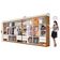 Closet Casal Duplo Rubi Premium 16 Portas C/espelho 8 Gaveta Cinamomo Branco