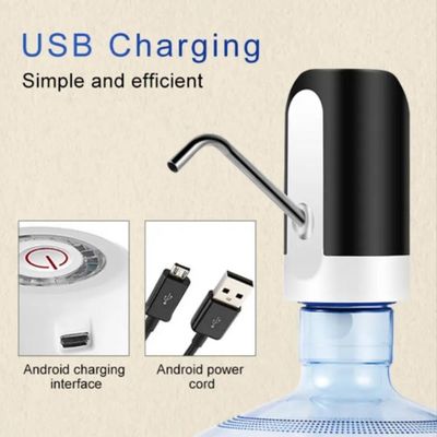 Bebedouro Bomba Eletrica Para Galao Garrafao De Agua 5 10 20 Litros Recarregavel Sem Fio Dispenser Automatico Suco Refri