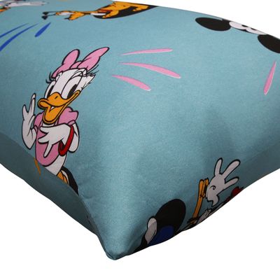 Fronha Portallar Malha Estampada Disney Mickey Feliz 48cmx68cm Verde