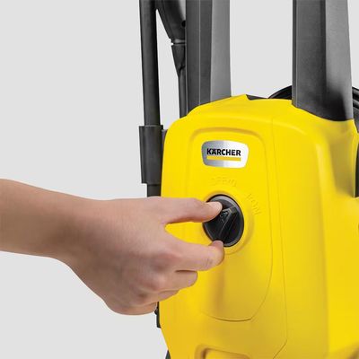 Lavadora de Alta Pressão Wash Jet 1500psi 1400W com Aplicador de Detergente e Porta Acessórios Integrado Kärcher Amarela Preta Amarelo e Preto / 110V