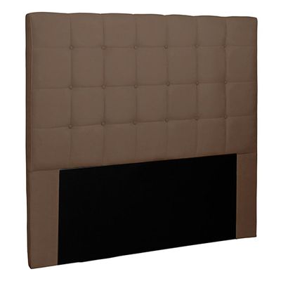 Cabeceira Decorativa Casal 1,40M Tropea Suede Caramelo - Gran Belo