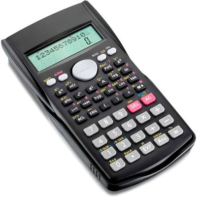Calculadora Científica Profissional KK-82MS – 240 Funções, LCD e Capa Protetora | 240 Funções Display 2 Linhas