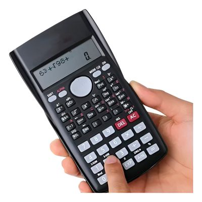 Calculadora Científica Profissional KK-82MS – 240 Funções, LCD e Capa Protetora | 240 Funções Display 2 Linhas
