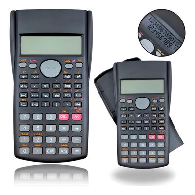 Calculadora Científica Profissional KK-82MS – 240 Funções, LCD e Capa Protetora | 240 Funções Display 2 Linhas