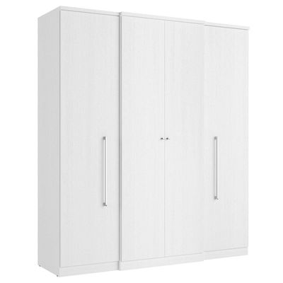 Guarda-Roupa Casal THB Splendore 4 Portas 2 Gavetas Branco