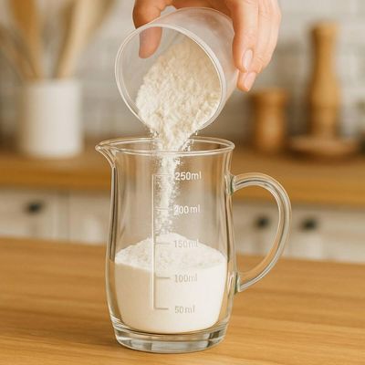 Jarra Medidora 250ml Lyor Vidro Com Alça Bico Direcionador Receita Cozinha Graduada