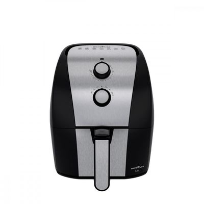 Fritadeira ElÃ©trica BritÃ¢nia BFR51 Gold 5,5L Air Flow Cesto RemovÃ­vel Preta Preto com Inox / 220V