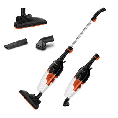 Aspirador Vertical AP40B 2 em 1 1500W Filtro Ciclone Lavável Mondial Preto com Laranja / 220V