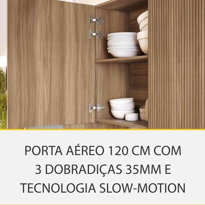 Cozinha Completa Paris 5 Peças 270cm MDF 15mm Nesher n/a