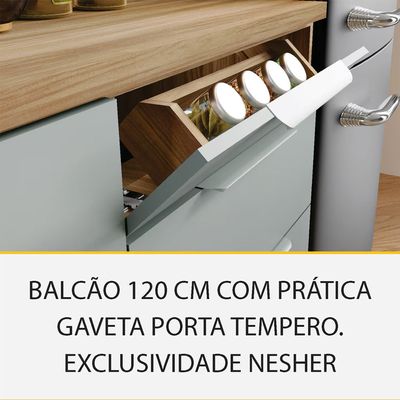 Cozinha Completa Paris 5 Peças 270cm MDF 15mm Nesher n/a