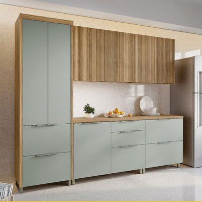 Cozinha Completa Paris 5 Peças 270cm MDF 15mm Nesher n/a