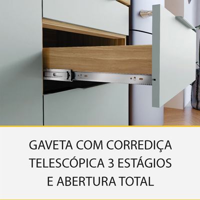 Cozinha Completa Paris 5 Peças 270cm MDF 15mm Nesher n/a
