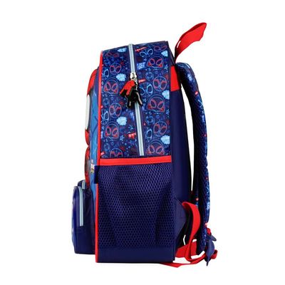 Kit Mochila Escolar e Lancheira Térmica Infantil Masculina Spidey Baby 3D Azul Escura