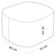 Kit 2 Puffs Decorativos Orgânico para Living Quarto 70cm Doha W01 Linho Cru - Lyam Decor