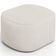 Kit 2 Puffs Decorativos Orgânico para Living Quarto 70cm Doha W01 Linho Cru - Lyam Decor