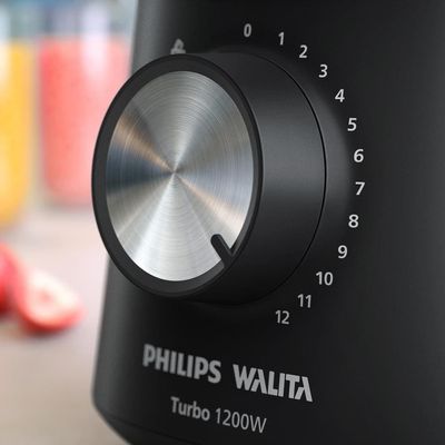 Liquidificador Walita Série 3000 HR2271 1200W 3L 12 Velocidades Philips Preto / 220V