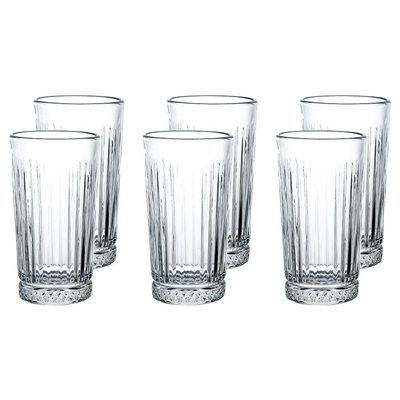 Conjunto de Copos Haus Concept Gala 440ml 6 Peças Vidro Brinox Transparente