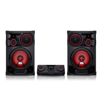 Mini System XBOOM 3500W RMS CL98 DJ Set Karaokê Party Speaker LG Preto