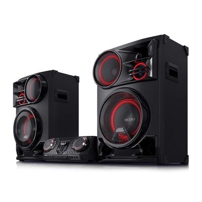 Mini System XBOOM 3500W RMS CL98 DJ Set Karaokê Party Speaker LG Preto