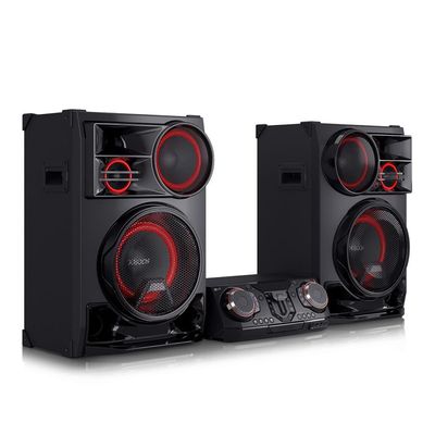 Mini System XBOOM 3500W RMS CL98 DJ Set Karaokê Party Speaker LG Preto