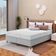 Colchão Viena Queen Size Bartira + Cama Box Queen Bipartida Loreto Umaflex Branco