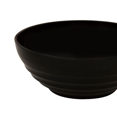 Bowl Oriental Redondo 1,2L Preto em Policarbonato