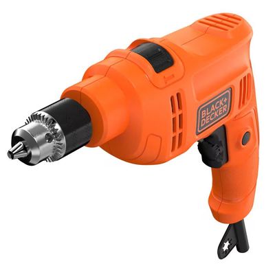 Furadeira de Impacto Black+Decker BED710550 3/8 Polegadas 550W Empunhadura Ergonômica Gatilho Anatômico Laranja e Preto / 220V