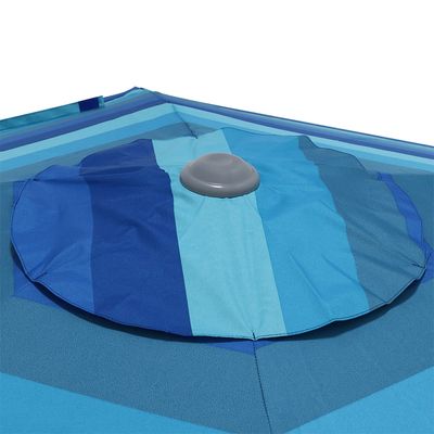 Guarda-sol Milagres Premium em Alumínio 2,60m Degradê Azul Bel 2,60m