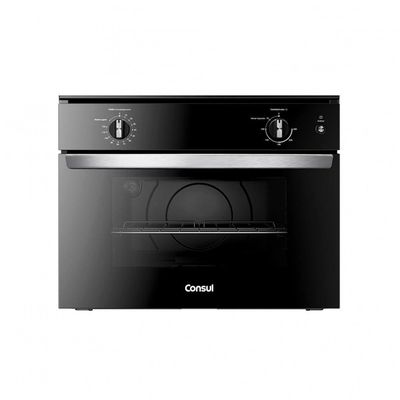 Forno Elétrico de Embutir Consul 47L COB47BE Porta Removível Timer Autodesligamento Luz Interna Preto Preto / 110V