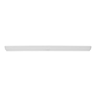 Prato Square Retangular 13,5x27 Branco em Policarbonato