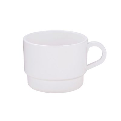 Xícara de Chá Elegance 240ml Branca em Polipropileno