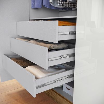 Guarda-Roupa 6 Portas 6 Gavetas Maxel, MDP, Cannes Branco