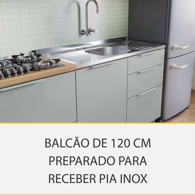 Cozinha Completa Nesher Paris 5 Peças 270cm Balcão Forno Nicho Micro-ondas Nesher n/a