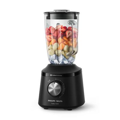 Liquidificador Walita Série 3000 HR2272 700W 2 Litros Jarra de Vidro 5 Velocidades Preto Philips Preto