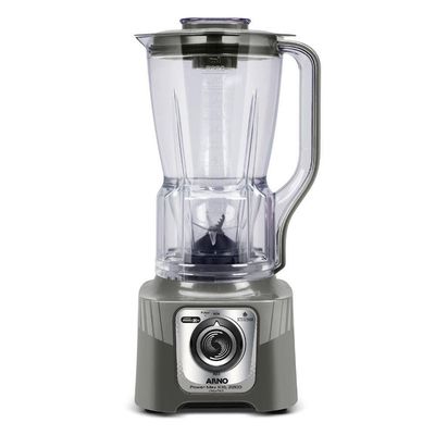 Liquidificador Power Max XXL LN87 2200W Jarra 2,25L 6 Laminas Powelix Arno Cinza / 110V