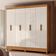Guarda Roupa Marajo Grande Quarto Casal 8 Portas 2 Gavetas Freijo Com Off White