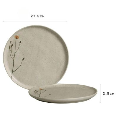 Aparelho de Jantar 20 Peças Cerâmica Porto Brasil Mesa Posta Orgânico Artesanal 4 Pessoas