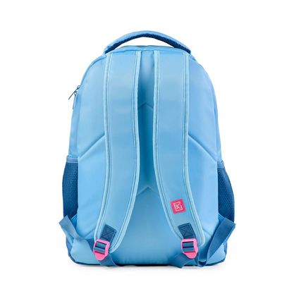Kit Mochila Escolar + Lancheira Térmica + Estojo Feminino Stitch Star Azul