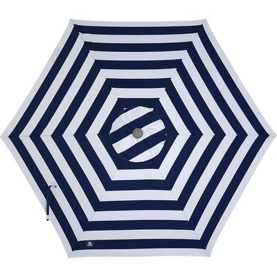 Guarda-sol Milagres Premium em Alumínio 2,60m Listrado Azul e Branco Bel 2,60m